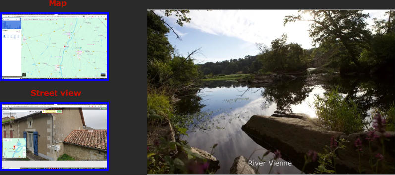 Map Street view River Vienne