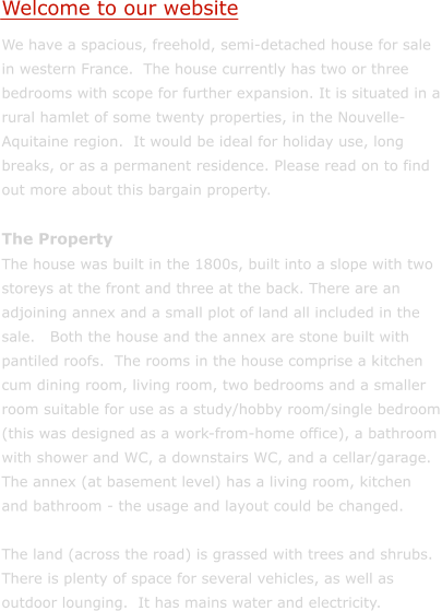 House for sale in France  - Owner sellng: no estate agent fees